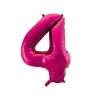 Hot Pink Foil Number Balloon 4