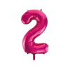 Hot Pink Foil Number Balloon 2