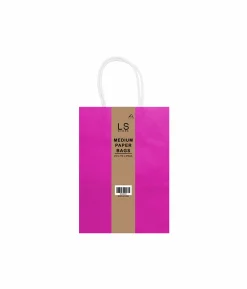 Hot Pink Medium Paper Bag 3pcs