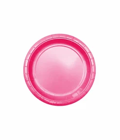 Hot Pink Paper Plates 12x9in