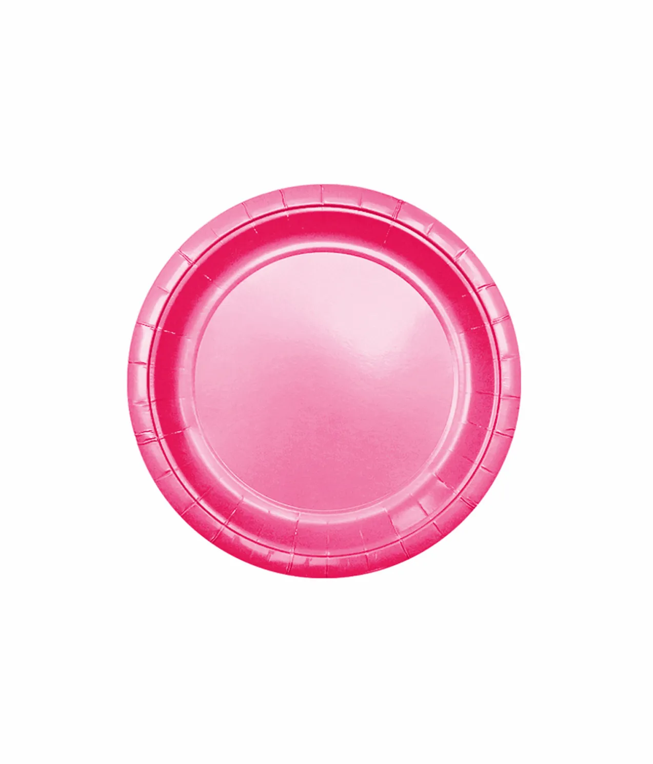 Hot Pink Paper Plates 12x9in