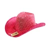 Hot Pink Sequin Cowboy Hat
