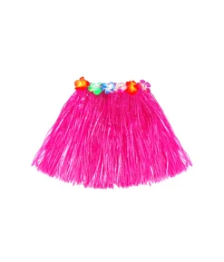 Hot Pink Short Hula Skirt 40cm