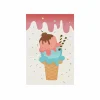 Ice Cream Note Pad 60 Sheets 4Pc 6.5×9.5cm