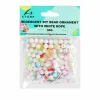 Iridescent Balls and Flowers DIY Bead Ornament With White Rope 30g