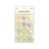Iridescent Heart Rhinestone Stickers