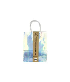 Iridescent Medium Paper Bags 27cm 3pk