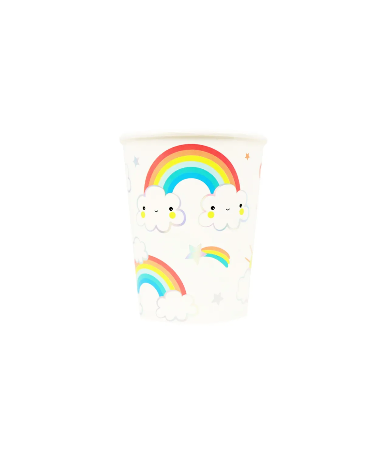 Iridescent Rainbow Paper Cups 12pc 9oz