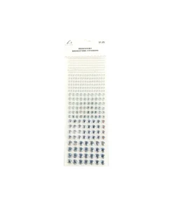 Iridescent Round Rhinestone Stickers