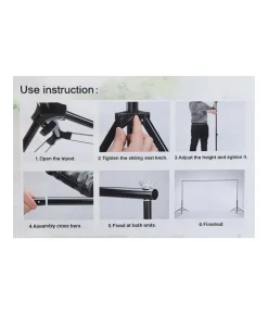Iron Adjustable Backdrop Stand 2 x 3m