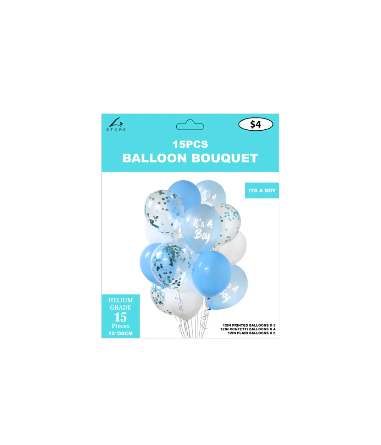 It’s A Boy Balloon Bouquet 15pc