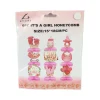 IT’S A GIRL Honeycomb Decorations 15x18cm 9PC