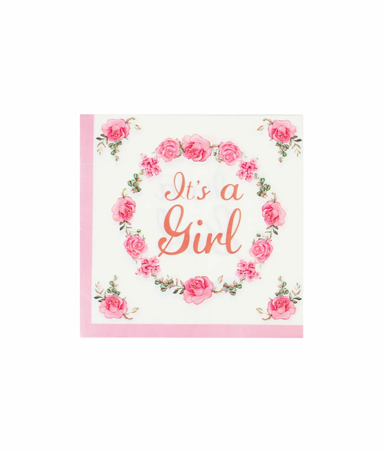 It’s a girl Large Napkins 33x33cm 24pc