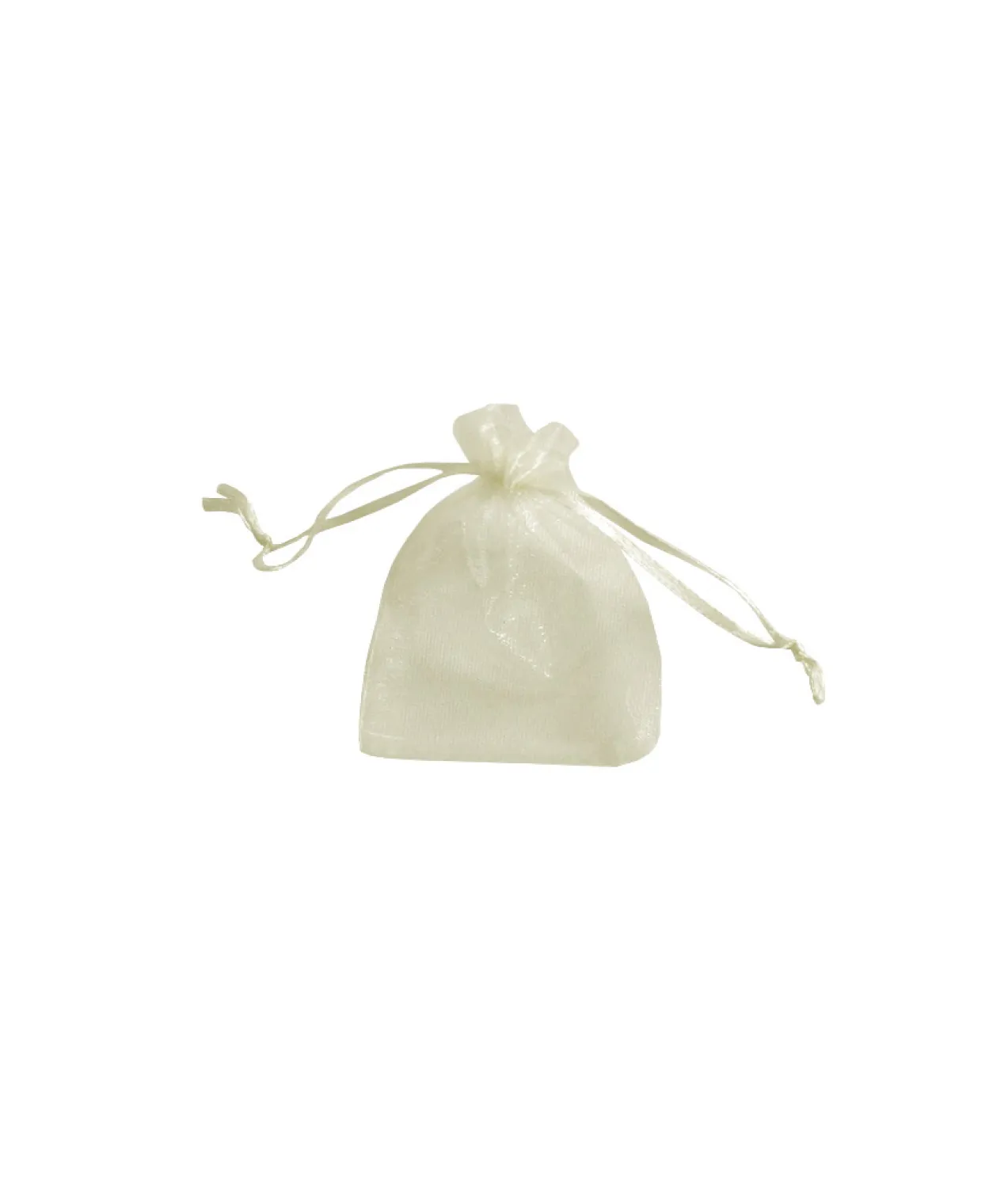 Ivory Medium Organza Bags 12pc