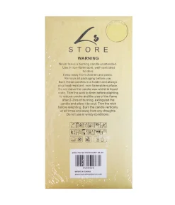 Ivory Pillar Candle 610g 10 x 10cm 2pc