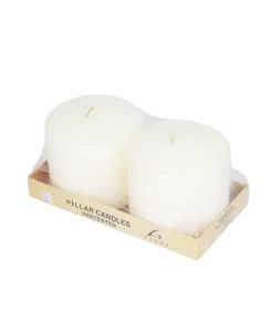 Ivory Pillar Candle 610g 10 x 10cm 2pc
