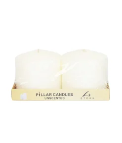 Ivory Pillar Candle 610g 10 x 10cm 2pc