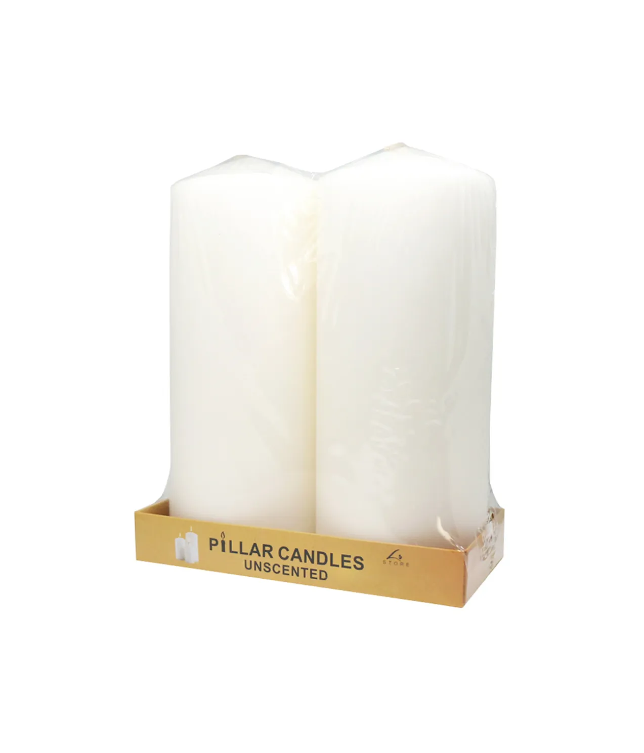 Ivory Pillar Candle 2pc 810g