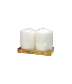 Ivory Pillar Candle 2pc 900g