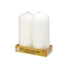 Ivory Pillar Candle 2pc 330g