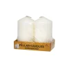 Ivory Pillar Candle 2pc 200g