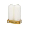 Ivory Pillar Candle 2pc 250g