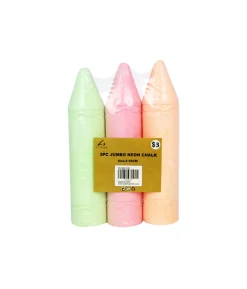 Jumbo Neon Chalk 3pc