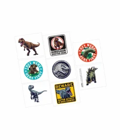 Jurassic Into The Wild Tattoos 8pc