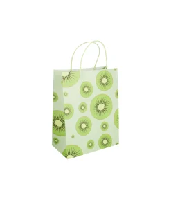 Kiwifruit Printed Paper Bags 27cm 3pk