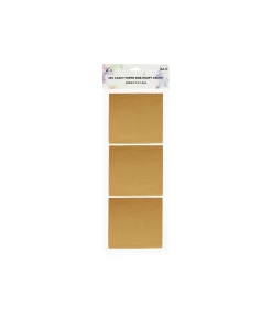 Kraft Brown Square Craft Paper Boxes 3pk