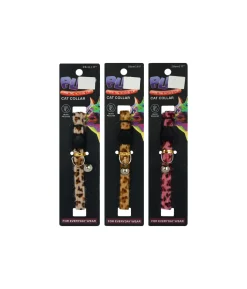 Leopard Print Cat Collar Assorted 28cm