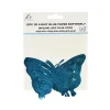Light Blue 3D Paper Butterfly with Glue 12pc