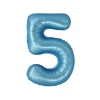 Light Blue Foil Matte Number 5