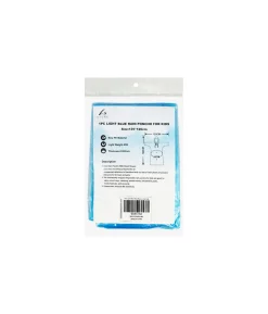Light Blue Kids Rain Poncho 125cm