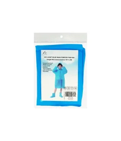 Light Blue Kids Rain Poncho 100g