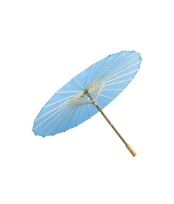 Light Blue Large Fabric Parasol 40cm