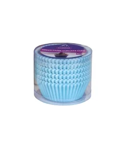 Light Blue Paper Cupcakes Cups 150pc 11cm