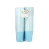 Light Blue Paper Cups 50x9oz