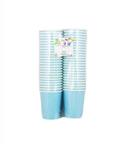 Light Blue Paper Cups 50x9oz