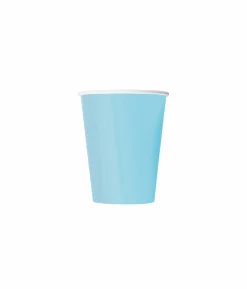 Light Blue Paper Cups 50x9oz