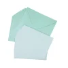 Light Blue Pearlised Cards & Envelopes Set 12pc
