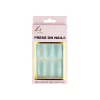 Light Blue Press On Nails 24pc