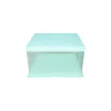 Light Blue Single Layer Transparent Cake Box 6in
