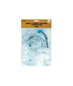 Light Blue Small Goose Feathers 20g