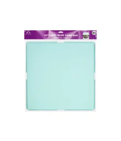 Light Blue Transparent Cake Box 10in