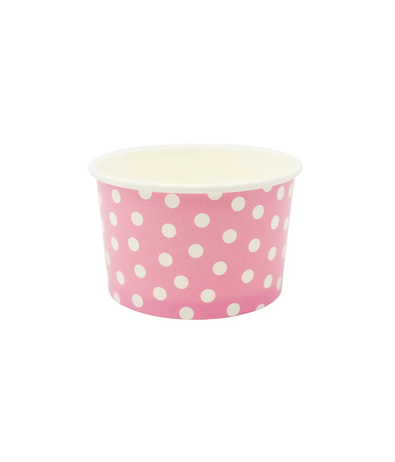 Light Pink Dots Ice Cream Cups 12pk 3oz