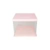 Light Pink Double Layer Transparent Cake Box 6in