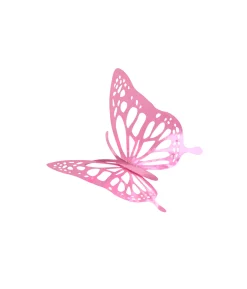 Light Pink 3D Paper Butterfly with Glue 12pc