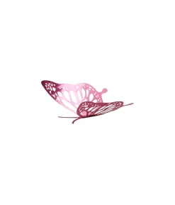 Light Pink 3D Paper Butterfly with Glue 12pc