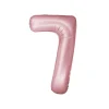 Light Pink Foil Matte Number 7